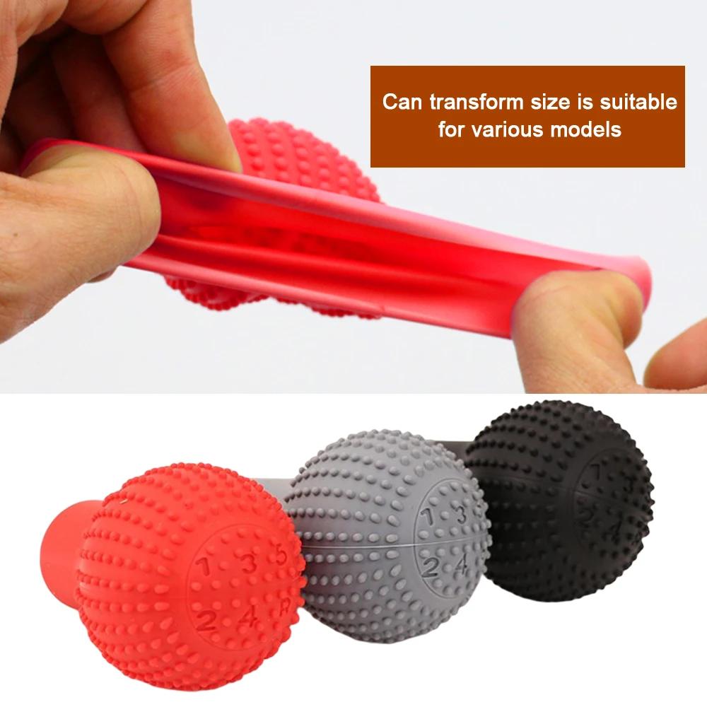 Universal Round Silicone Gear Shift Knob Cover for Manual and Automatic Cars - Non-Slip Protective Shifter Protector
