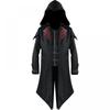 Medieval Steampunk Game Assassins Edward Cosplay Costume Streetwear Hooded Jacket Outwear Halloween Party Tailcoat