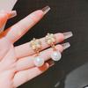 2023 New Korean Style S925 Silver Pearl Flower Stud Earrings - Cute Sweet Autumn/Winter Edition
