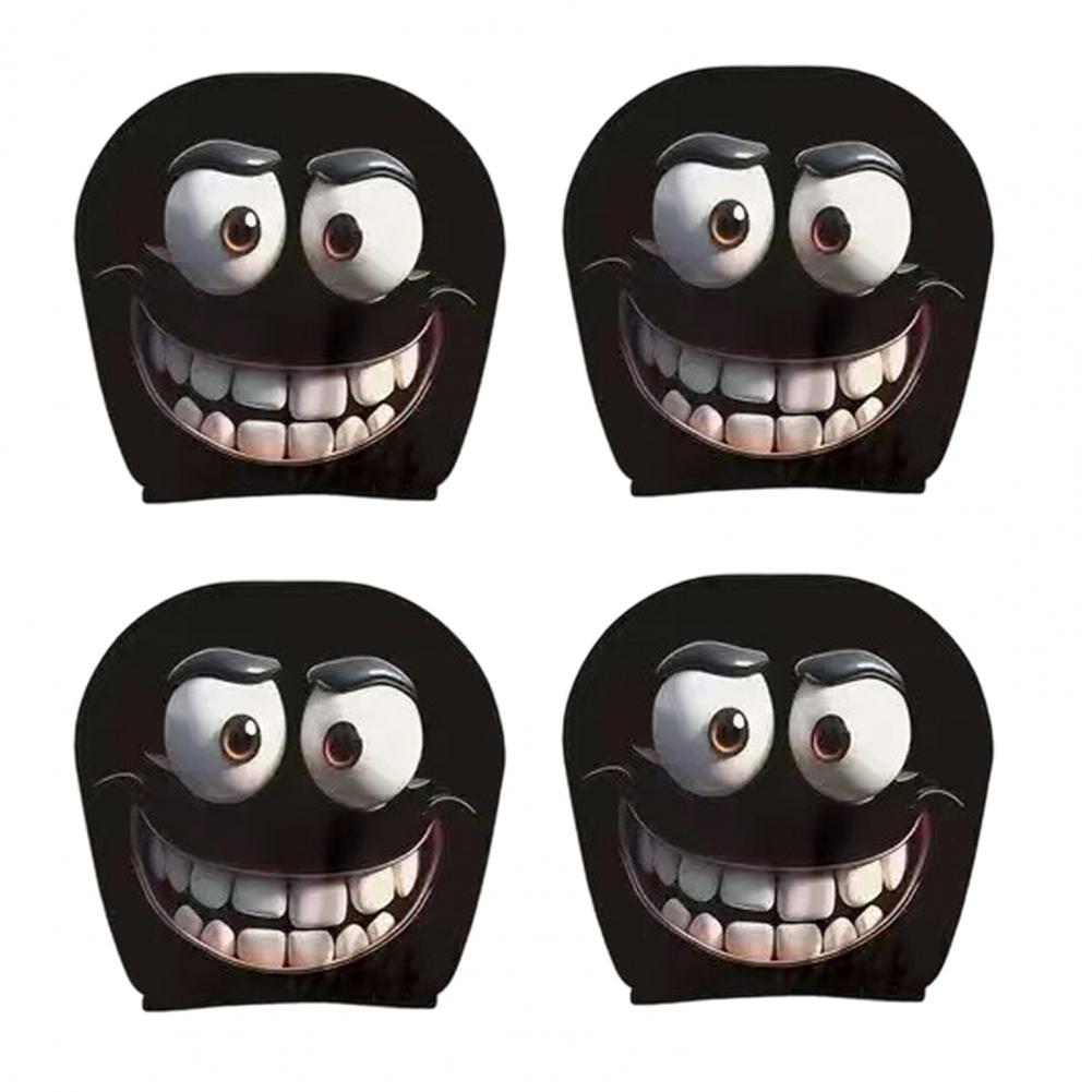 Мультяшный Принт Автоаксессуар Универсальный Защитный Чехол на Подголовник Праздничные Мультяшные Чехлы на Подголовник Автомобиля для Декора Сиденья Авто Набор из 4 штук XXXL