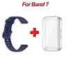 Soft Silicone Strap For Huawei Band 7 Accessories Replacement Bracelet Screen Protector Case Wristband Fitness Correa Bracelet