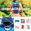 HEARTST Running Bag Marathon Backpack Daypack Lightweight Breathable Waterproof Reflective Hydration Bag Backpack 500ml Water 5.5L (Blue + Bottle)