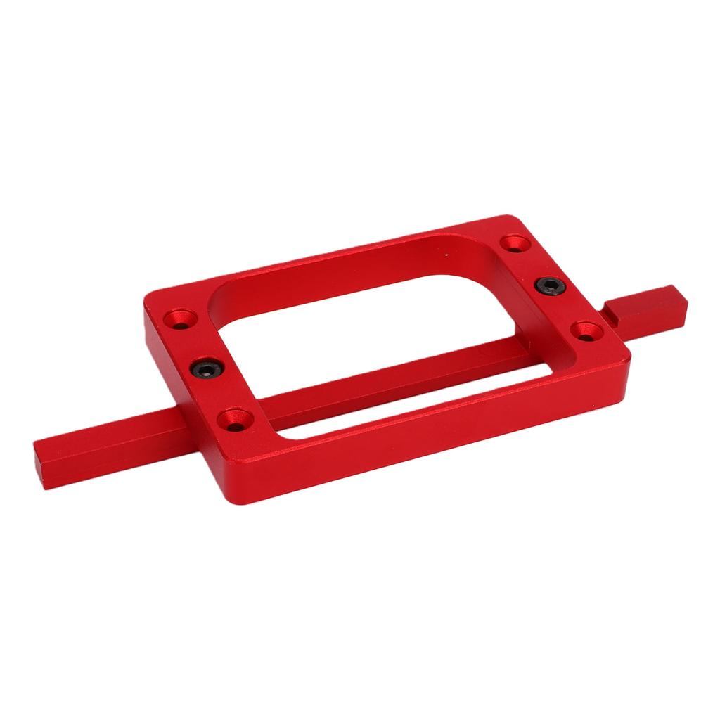 3 1 2in Fixed Size Door Hinge Jig for Door and Jamb Aluminum Alloy Door Hinge Template Kit for Router Mortise Jig Red