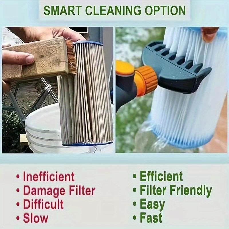 1pc Instantly Removes Debris Dirt Heavy Duty Durable High-Performance Cartridge Cleaner for Spa Swimming Pool Filters-Essential