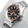 Casio - Three-hand stainless steel strap, brown dial, unisex quartz watch EF-342DY-1A5V