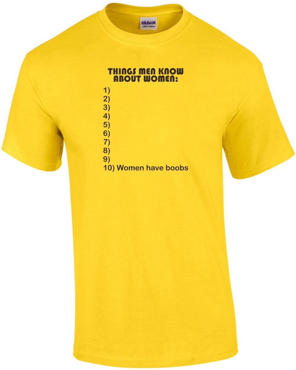 Things Men Know About Women Shirt 2XL