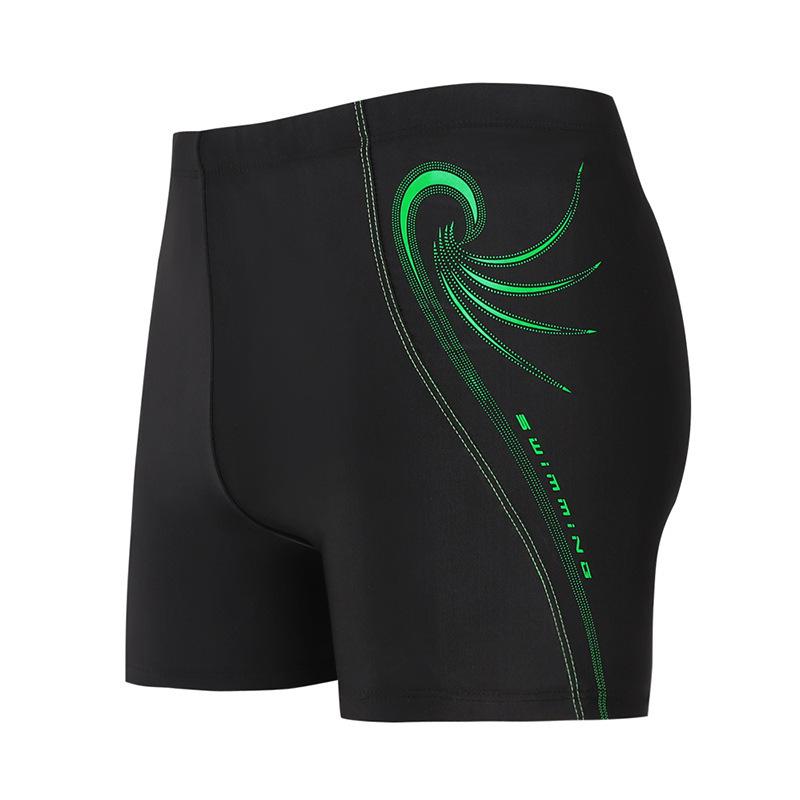 

Мужские черные удобные плавки с квадратными штанинами - Утолщенная ткань 3XL