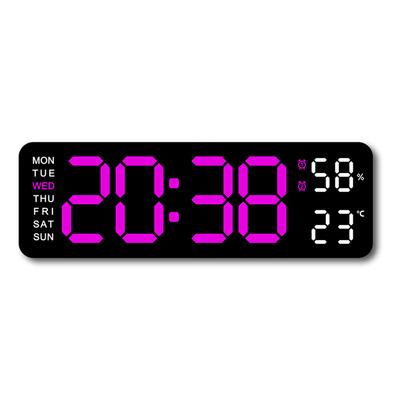 LED Desk Alarm Clock Digital Alarm Clock Large Number Display Electronic Wall Clock USB Charging Dual Alarm Clock for Students