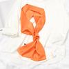 Long Women Neck Scarf Plain Headband Silk Satin Hair Scarf Female 15x140cm Fashion Skinny Bag Scarves For Ladies Beige Pink