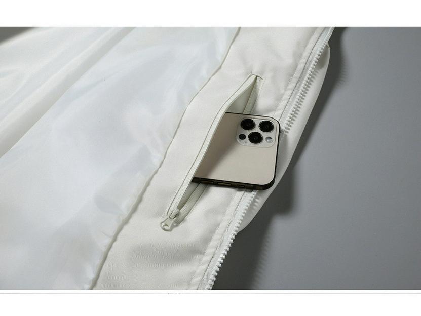 Męska modna kurtka bomberka o luźnym kroju ze stójką - casualowa jesienna odzież robocza w stylu baseballowym