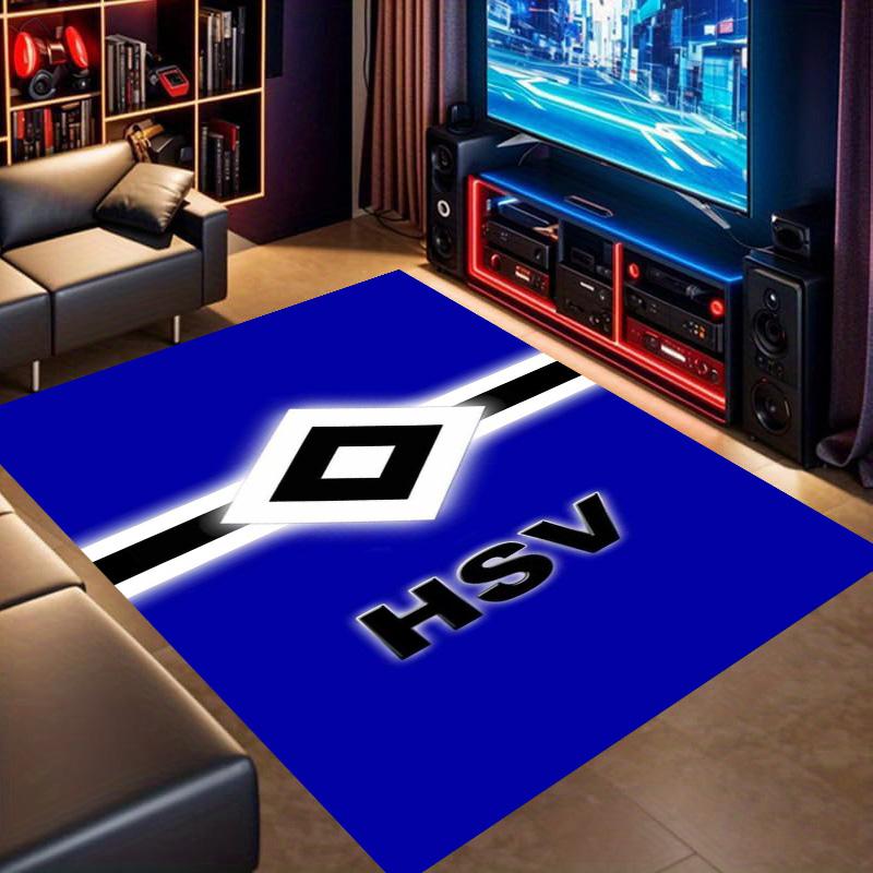 HSV Hamburg SV Football Team Rug Non Slip Floor Carpet for Living Room Game Room Home Sports Decor