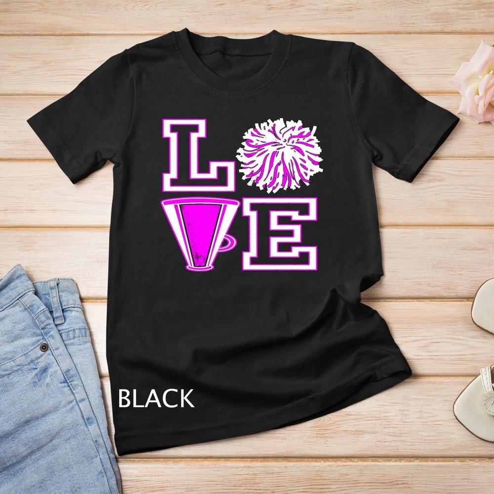 

Love Cheer For Teen Girls Cheerleader Unisex T-shirt 3XL