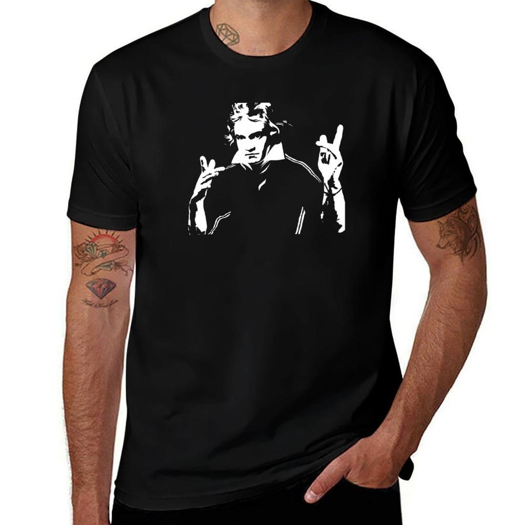 Beethoven Fighter Tshirt Plus Size Simple Casual Top