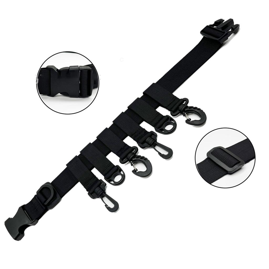 Waist Belt Waist Belt for Wader Adjustable Fishing Wading Belt Nylon Waist Belt with Hook Fishing Waist Belts for Kayaks