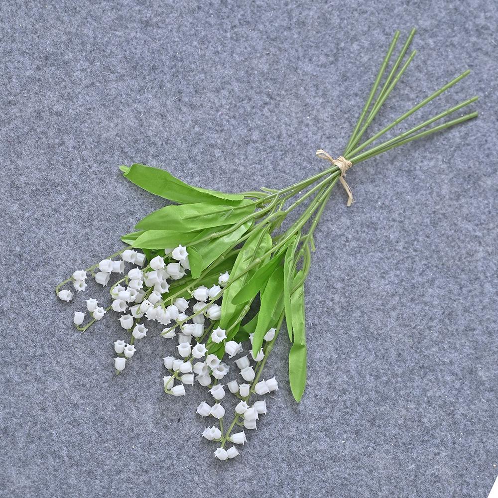 Artificial 6-Branch Campanula Lily of the Valley Flower for Home Decor & Photography Props