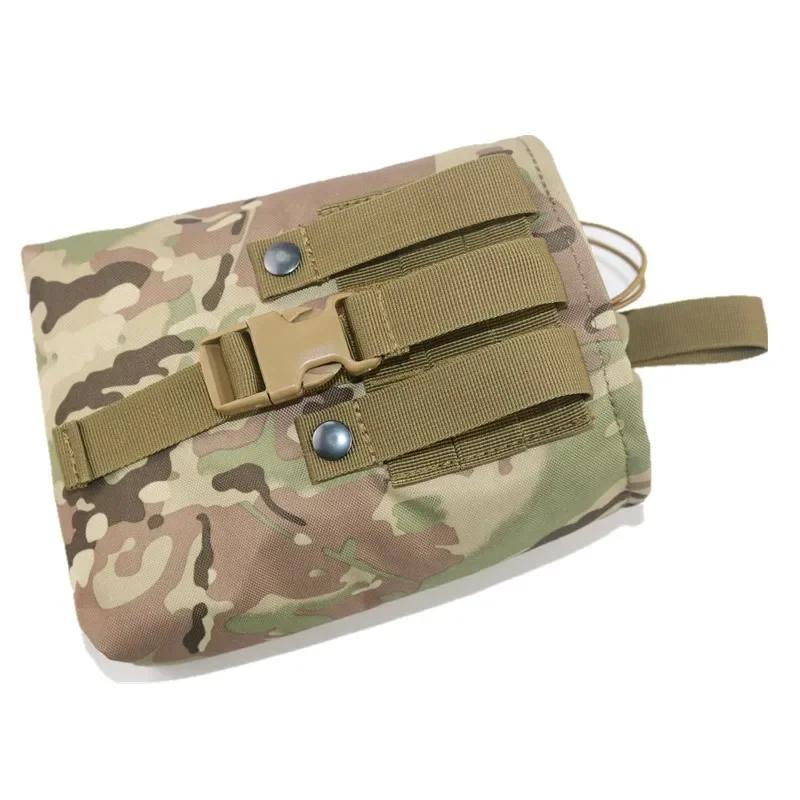 Foldable Molle Magazine Dump Drop Pouch Tactical Airsoft Ammo EDC Tool Bag Folding Utility Recovery Bag hunting accessory