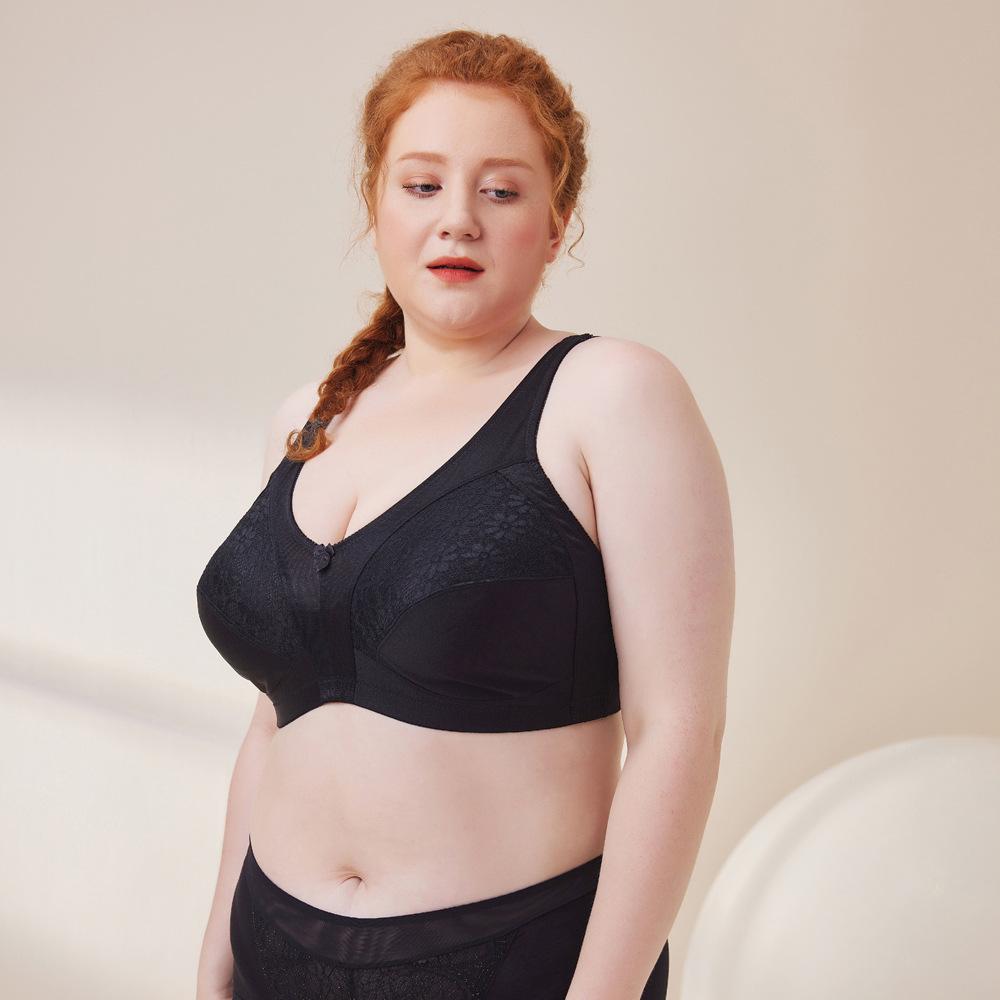 Large Size Bra Thin Breathable Large Cup No Sponge Underwear Large Chest Small No Wire Bra