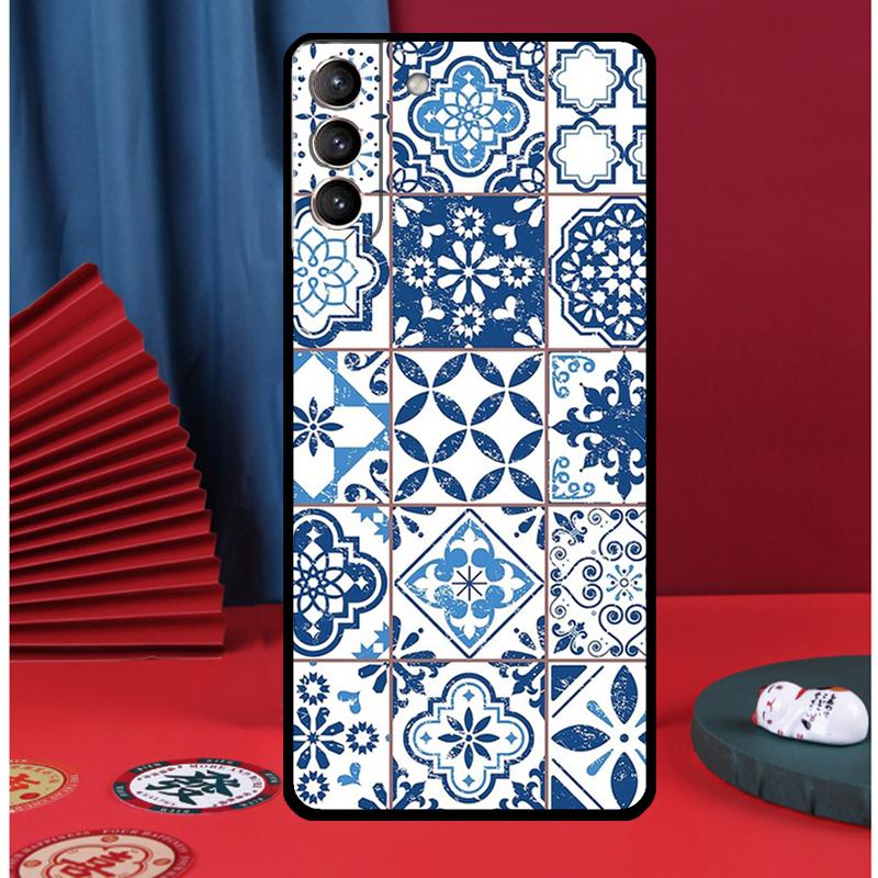 Moroccan Pattern Phone Case For Samsung Galaxy S25 S24 Ultra S9 S10 S20 S21 S22 S23 Plus S24 FE Back Cover