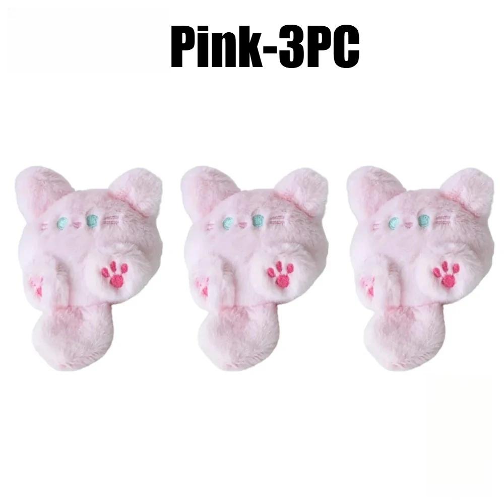 Kawaii Keychain Cute Plush Cat Doll Pendant Key Chain Girls Backpack Stuffed Keychain Soft Toy Couple Bag Decorative Gifts