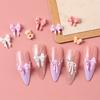 12 Grids Luxury Nail Charms Colorful Different Bow Design Jewelry Decoration Wedding Manicure Art Accessories Nail Supplies