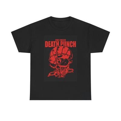 Five Finger Death Punch Shirt Rock Graphic Metal Band Unisex Heavy Cotton Tee