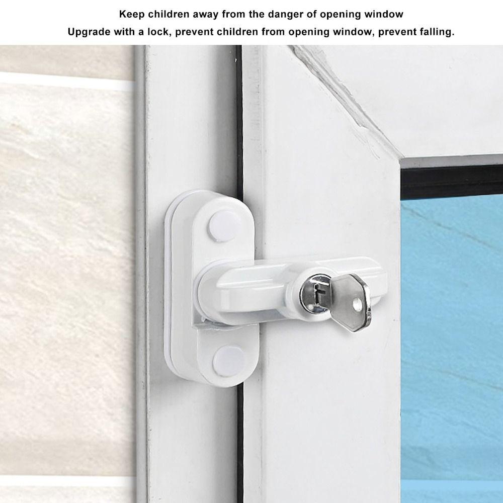 Zinc Alloy Window Lock Proof Anti Theft Window Lock Secure Window Sash Lock Office
