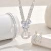 Fashion Zircon Pendant Jewelry Set Bridal Jewelry Bracelet Earrings Necklace Set Jewelry Set