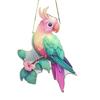 Acrylic Colorful Hummingbird Sun Catcher Hanging Pendant with Lanyard Easy To Install Bird Window Crafts Hanging Decor