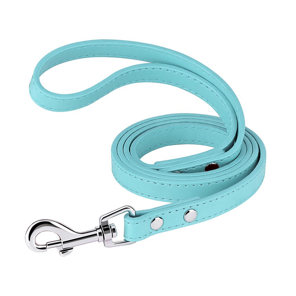 120cm PU Leder Hundeleine Weiche 4ft Leder Hundeleine Haustier Spaziergang Training Leinen Langlebig für Kleine Mittelgroße Hunde Pitbull Chihuahua