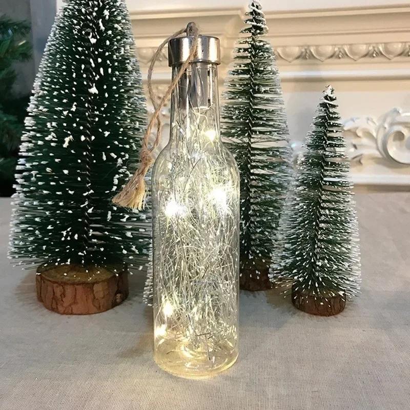 Christmas Tree Ball Luminous Plastic Bulb Shape Light Party Home Decor Wall Hanging Ornament Night Lamp Decoration