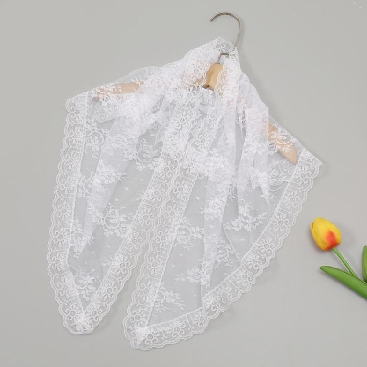 Lightweight Silk Triangular Kerchief Breathable Comfortabel Thin Scarf Lace Headscarf for Women Offer Comfort Fashion
