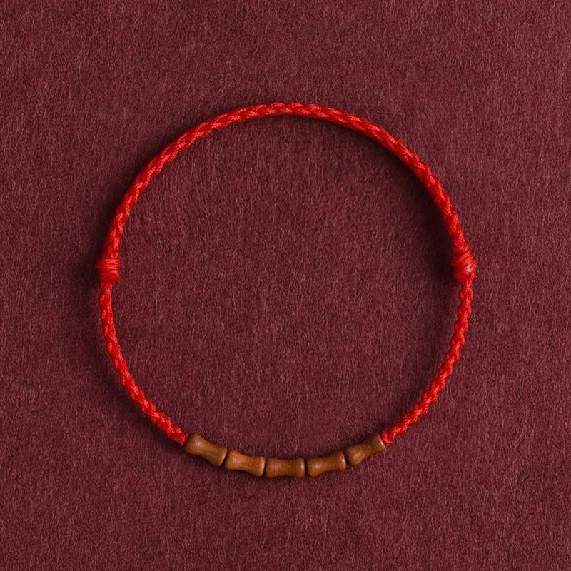 

Натуральное старое персиковое дерево бамбук красная веревка браслет на щиколотку для мужчин и женщин год рождения безопасный удача плетеный ручной ремешок Bless the adult [hand rope] peace Red(Adjustable)