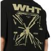 Off-White Splash Arrow Over Skate Short-Sleeve Tee Black/Beige Men Tops OMAA120S23JER0021017