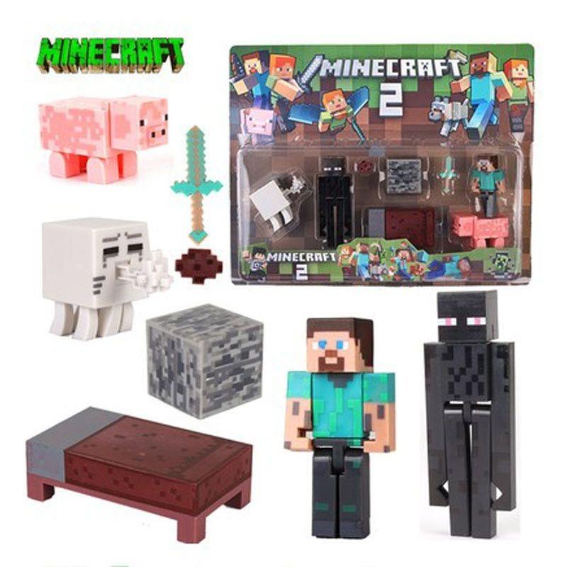 Minecraft Puslespils Actionfigurer Samling Høj Kvalitet Boligdekoration Og Gave Til Spillere