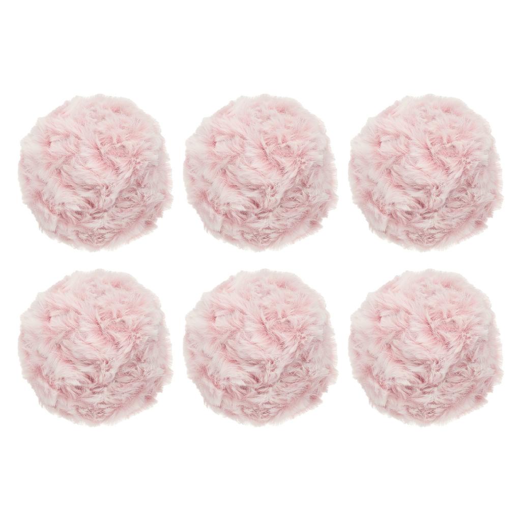 Faux Fur Yarn 6 Skeins 50g Soft Fuzzy Yarn Crochet Fluffy Chunky Polyester Plush Fur for Crocheting and Hand Knitting 35yds