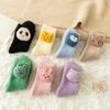 Japanese Women Girl Cute Coral Fleece Slipper Socks 3D Stuffed Animal Doll Thick Warm Thermal Fuzzy Floor Sleeping Socks