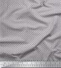 Soimoi Japan Crepe Satin Fabric Geometric Small Print Fabric by the metre 42 Inch