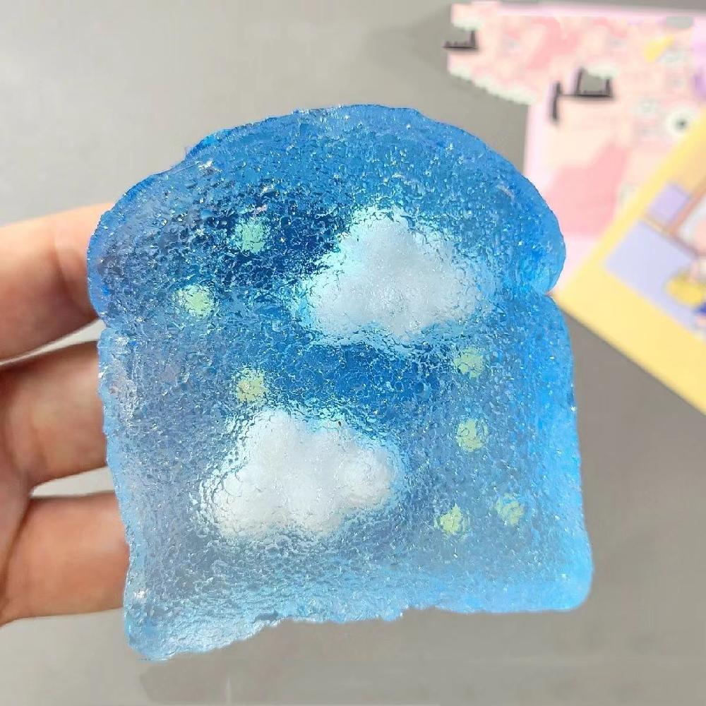 

Simulation Transparent Clouds Toast Plush Toy Sets Plush 3D Jelly Rainbow Desserts Mochi Squeezing Stress Ease Toy Sets Girls Toy Sets Gifts