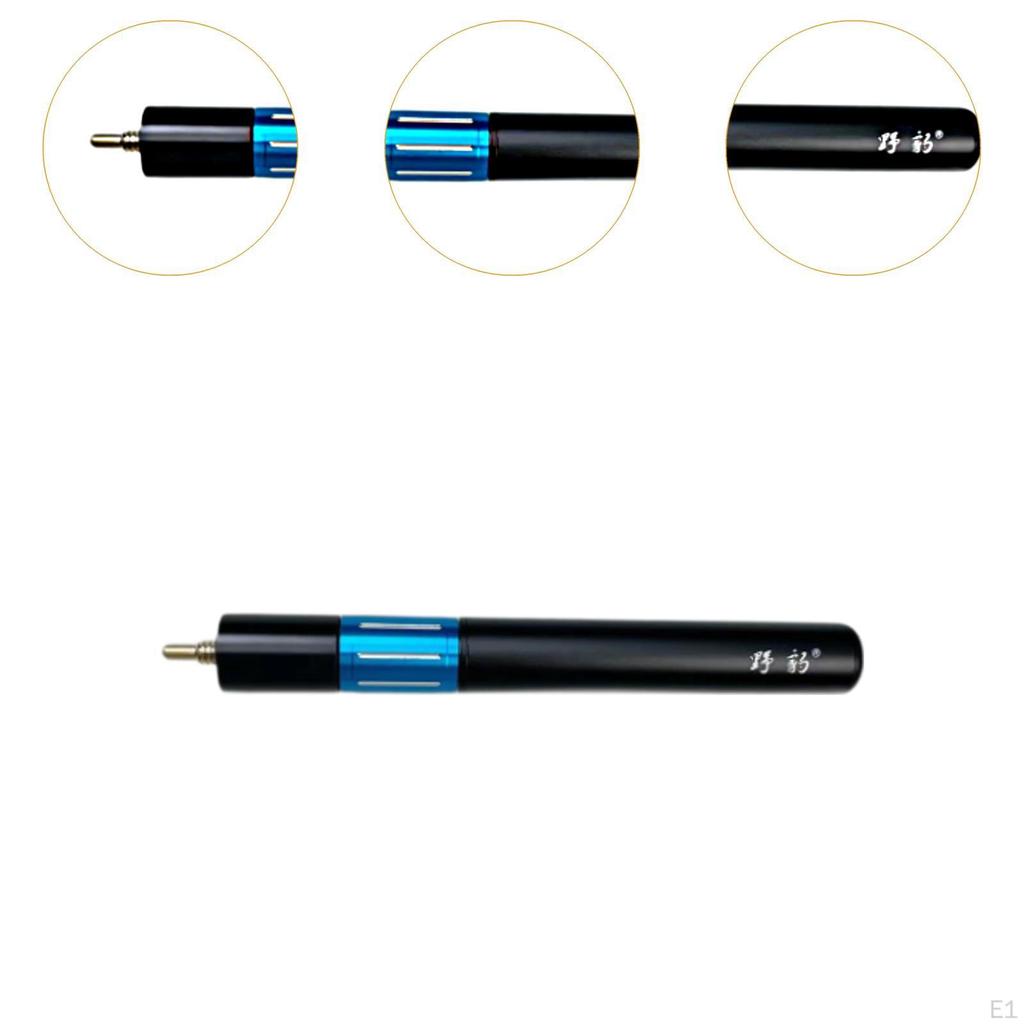 Pool Cue Extension Retractable Practice Compact Billiards Blue Black