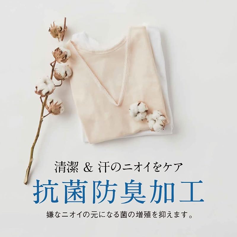 [Gunze] Comfortable Workshop Innerwear Slacks, 100% Cotton, Made in Japan, KQ3061, Women's, Light Pink, Size M