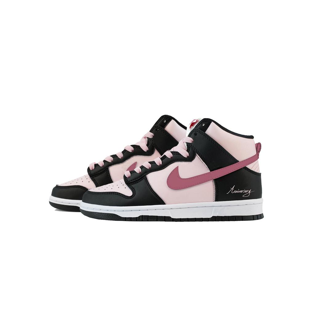 Nike Dunk Cherry Blossom Radiance Thermal Cushioning Thermal Cushioning High Top Skateboard Shoes Women's Black Pink DD1869-103(Team619-)