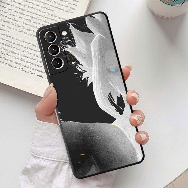 Matte Black Soft Bag Case For Samsung Galaxy S10e S10 S9 S23 Ultra 5g S8 S7 S20 Fe S21 S22 Plus S9plus My Hero Academia Cover