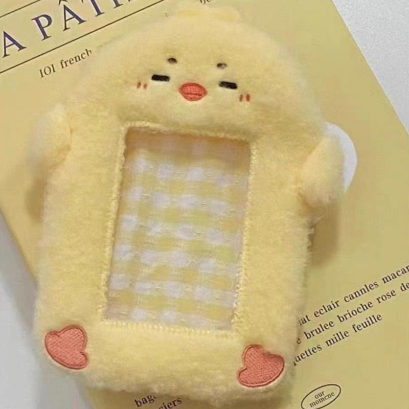 

Мультяшный брелок-держатель для карт, милый кулон для демонстрации фотокарточек айдолов, рукав для фотокарточек K-pop, защитный чехол, кавайная обложка для карт