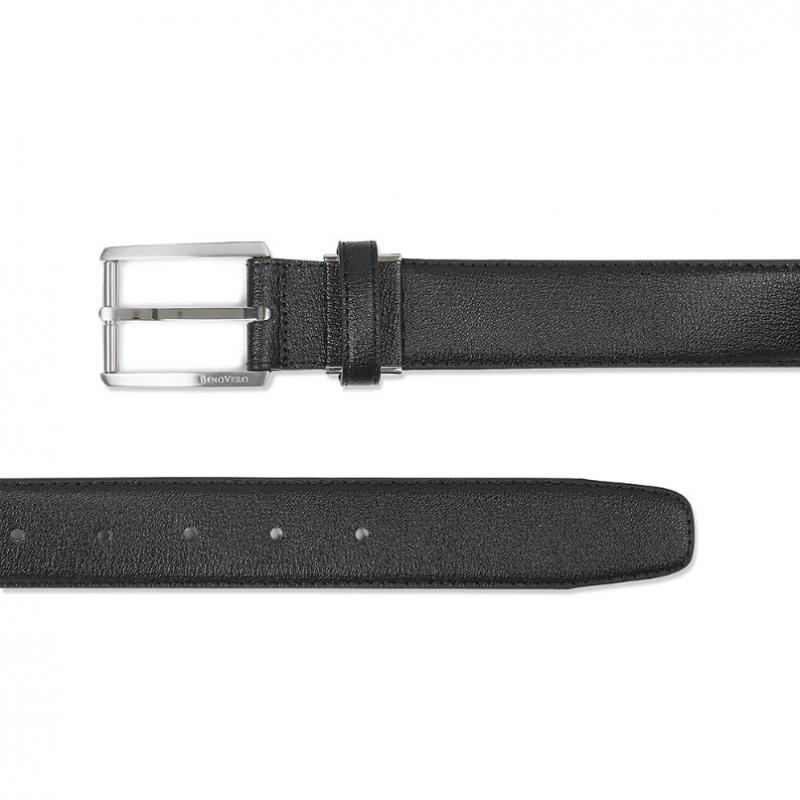 Benovero Derby Embossed Rhodium Satin Belt Bmg1acb1209k1