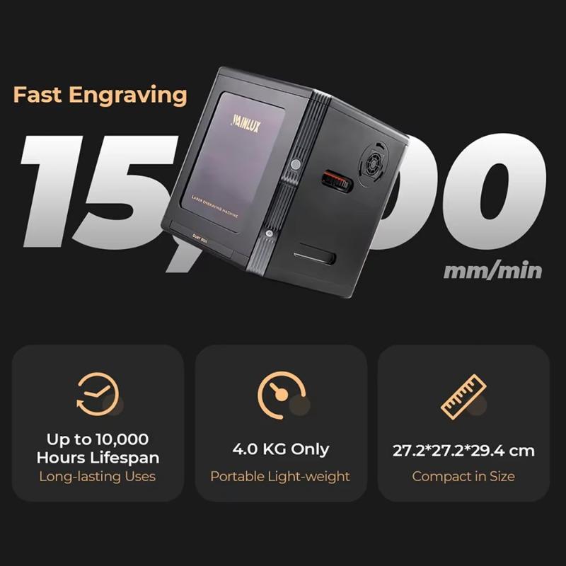 All-in-One Fully Automatic Laser Engraving Cutting Machine - Portable Desktop Household Marking Tool