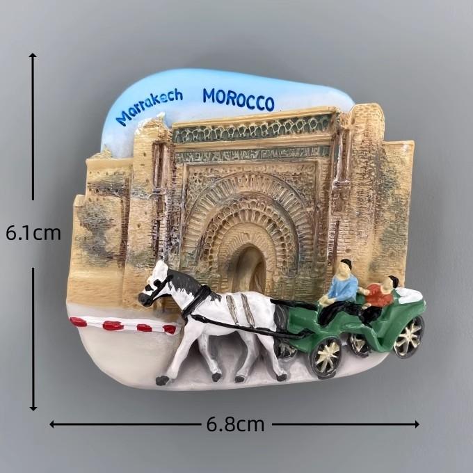 Morocco Fridge Stickers Land of God Marrakech Travelling Souvenirs Message Board Magnetic Stickers Wedding Gifts