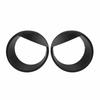 For Jeep Wrangler Accesorios Rubicon Sahara JK 2007-2018 ABS Front Light Headlight Trim Cover Angry Eyes Black