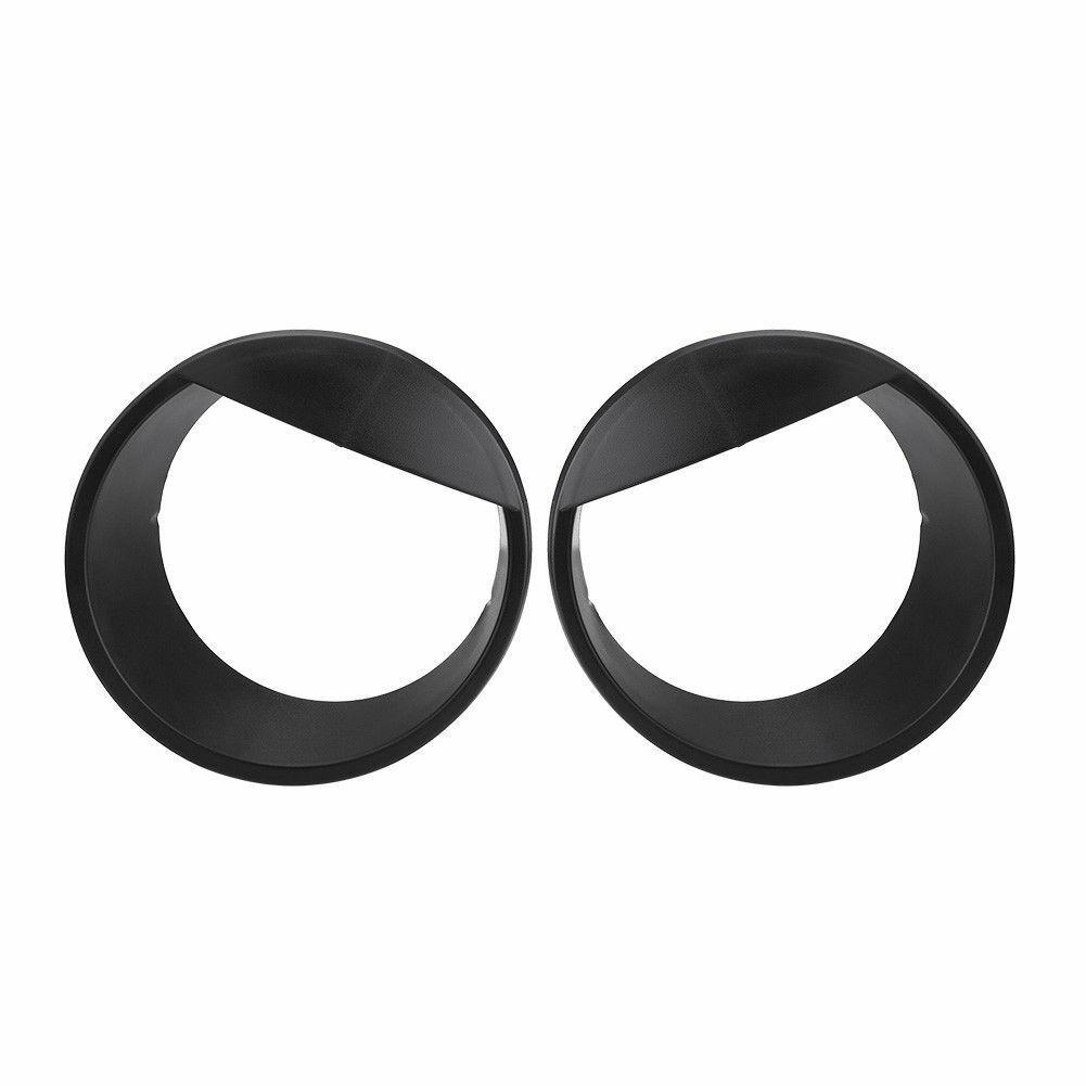 For Jeep Wrangler Accesorios Rubicon Sahara JK 2007-2018 ABS Front Light Headlight Trim Cover Angry Eyes Black
