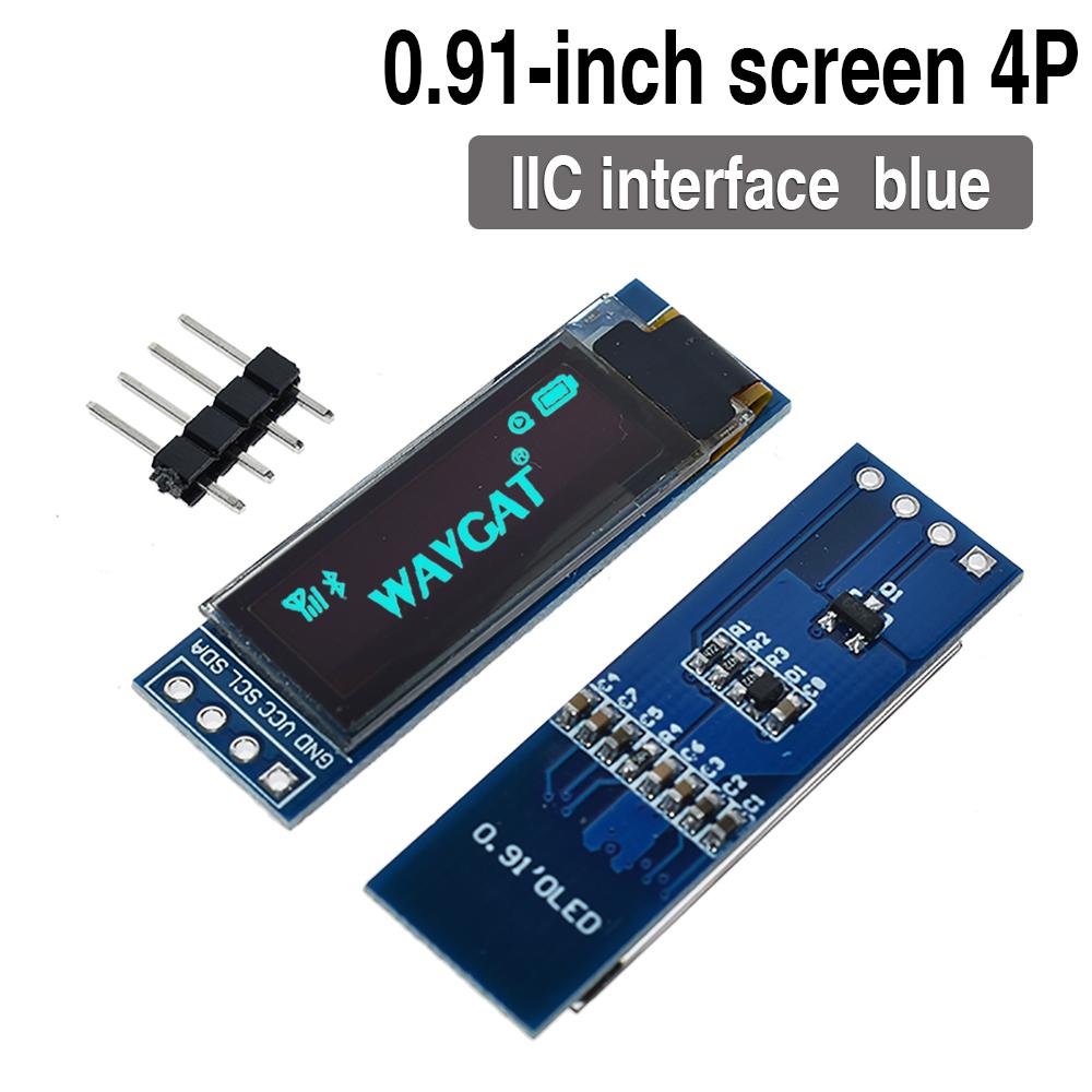 LIZAO 118×61 OLED Display Module 1.91/1.91/1.96 Inch I1C/IIC Serial Interface 1/7Pin White/Yellow/Blue/RGB for Arduino