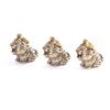 Brass Cartoon Little Tiger Animal Keychain Pendant Zodiac Tiger Small Pendant